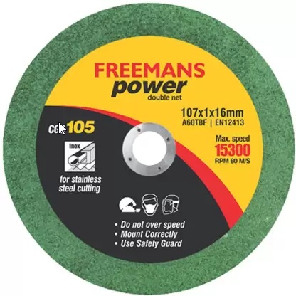 FREEMANS Power Green Cut Off Wheels 4-Inch (Set Of 100 Pieces)