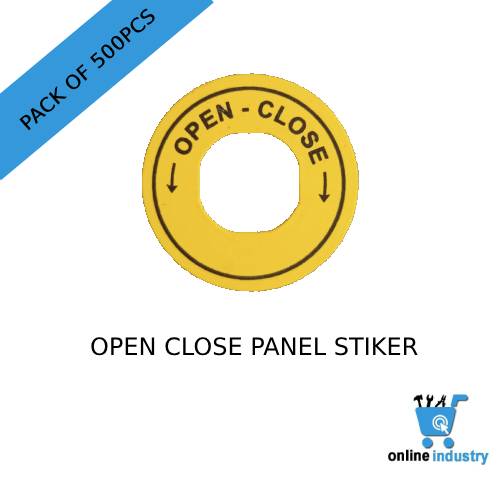 Open close panel sticker (Pack of 500pc)